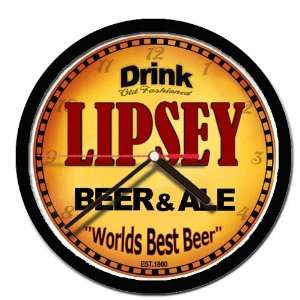  LIPSEY beer and ale cerveza wall clock 