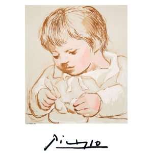  Pablo Picasso, Enfant Deieunant, Plate Signed Estate 