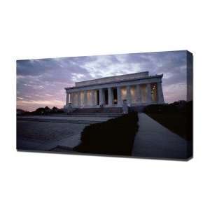 Lincoln Memorial Washington   Canvas Art   Framed Size 16x24   Ready 