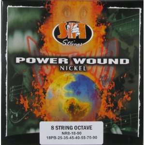  S I T Strings Electric Bass Power Wound Nickel Long 8 String 