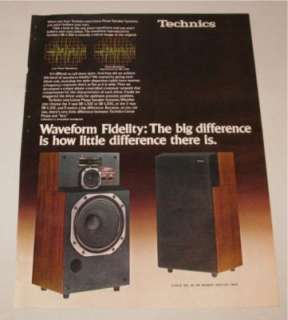 Technics SB L300 L200 L100 Speakers PRINT AD 1979  