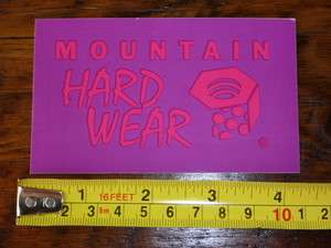 MOUNTAIN HARDWEAR Tent Jacket STICKER Decal NEW Purple  