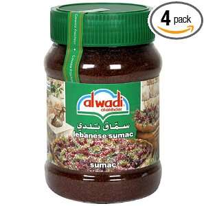Alwadi Al Akhdar Lebanese Sumac, Sumac, 8.75 Ounce Jars (Pack of 4 