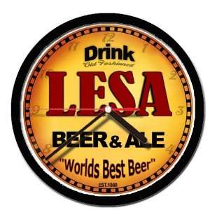  LESA beer and ale cerveza wall clock 