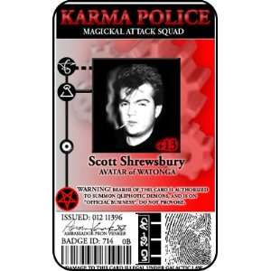  Karma Police Magickal Attack Squad Gallactic id card 