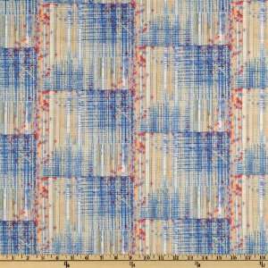  44 Wide America The Beautiful Abstract Light Blue Fabric 