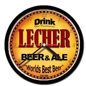  LECHER beer and ale cerveza wall clock 