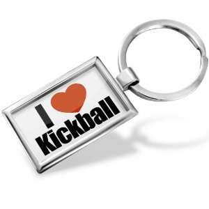  Keychain I Love Kickball   Hand Made, Key chain ring 
