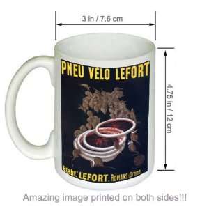  Pneu Velo Lefort Cappiello Vintage Ad COFFEE MUG Kitchen 