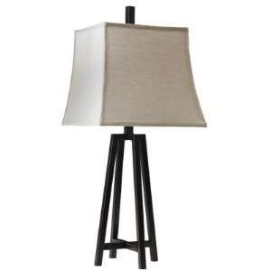 Klaussner Furniture Iron Table Lamp with Textured Bronze Finish and 
