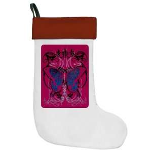  Christmas Stocking Goth Butterfly 