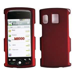  Kyocera M6000 Red Rubberized Hard Protector Case Cell 