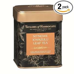 Taylors of Harrogate Ntingwe Kwazulu Leaf Tea, 4.41 Ounce Tins (Pack 