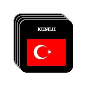  Turkey   KUMLU Set of 4 Mini Mousepad Coasters 