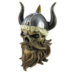  Cool Viking Warrior Skull Trinket Box Curio Stash