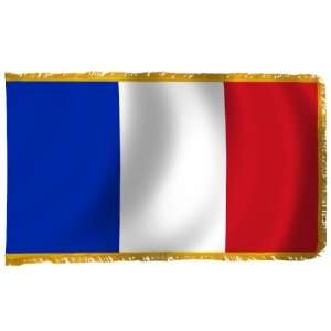  France Flag 5X8 Foot Nylon PH and FR Patio, Lawn & Garden
