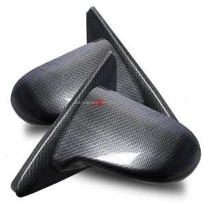  92 95 Honda Civic 4DR Power Mirrors   Spoon Style Carbon 