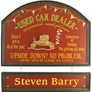  Used Car Dealer Gift Sign Personalized