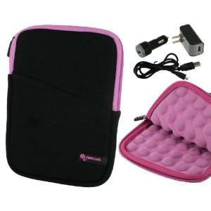  4n1 Super Bubble Neoprene Sleeve Case Cover with USB Data / Wall 