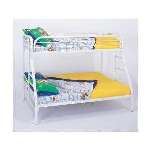  Bunk Bed   Twin / Full Size Bunk Bed in White   Coaster 