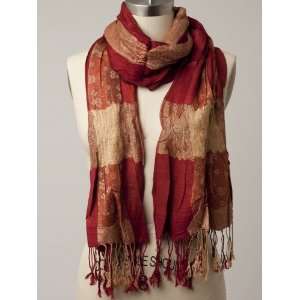  Perfectly Chic and Multi Color Scarf REDISH ORANGE 