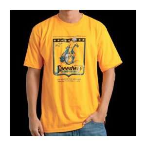   Speedway T Shirt , Color Gold, Size Md 1010720202959M Automotive