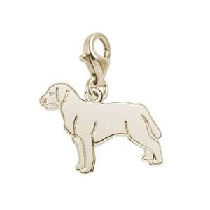 Rembrandt Charms Labrador Retriever Charm with Lobster Clasp, Gold 