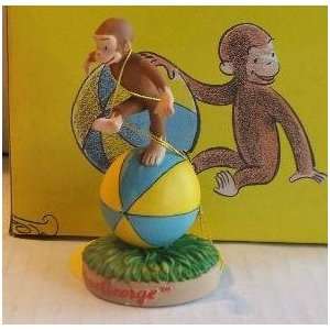  Vintage Curious George 6 Balancing on Ball Ceramic 