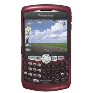 Blackberry Curve GSM Quadband QWERTY Phone (Unlocked) Red 