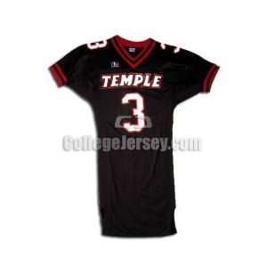  No. 3 Game Used Temple Russell Football Jersey