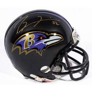  Signed Ray Lewis Mini Helmet   GAI   Autographed NFL Mini 