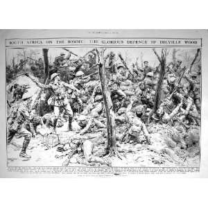  1916 War South Africa Somme Soldiers Battle Defence 