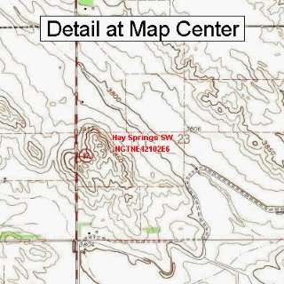   Map   Hay Springs SW, Nebraska (Folded/Waterproof)