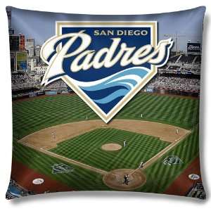 San Diego Padres MLB Photo Real Toss Pillow (18x18)  