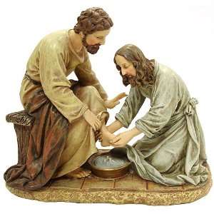  Josephs Studio Jesus Washing Feet Religious Figure 8 