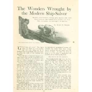  1918 Ship Salvors Wreckers Wrecking Boats 