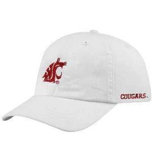 Washington State Cougars Youth White Basic Logo Adjustable Slouch Hat