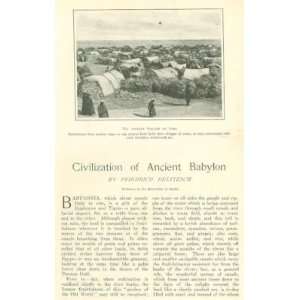  1907 Civilization Ancient Babylon Fara illustrated 