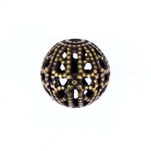  10mm Kabela Design Antique Brass Filigree Round Bead Arts 
