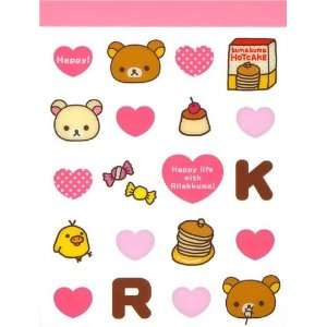  Rilakkuma mini Memo Pad bear hearts pancakes Toys & Games