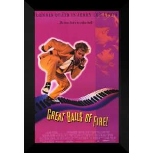  Great Balls of Fire 27x40 FRAMED Movie Poster   Style A 