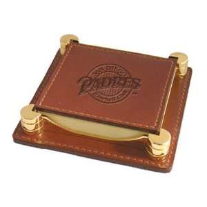 San Diego Padres Tan Leather Notepad Holder  Sports 