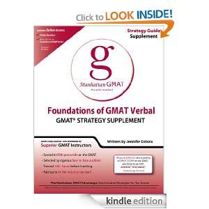 Foundations of GMAT Verbal Manhattan GMAT  Kindle Store