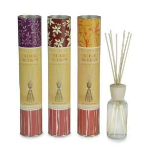 Stick Scents Set of 3 Lavender/Vanilla Bean/Morning Dew Diffusers, 4 