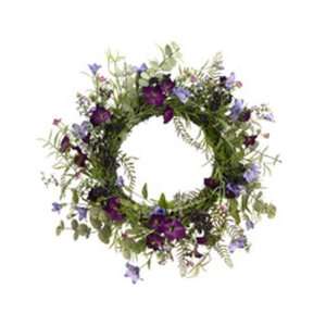 Set of 2   22 Morning Glory/Berry Wreath Purple Lavender   FWM045 PU 