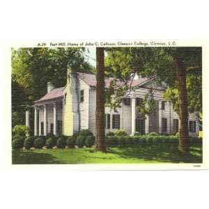     Home of John C. Calboun   Clemson College   Clemson South Carolina