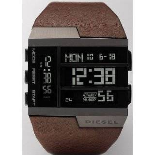 Diesel Mens DZ7071 Digital Brown Leather Watch Diesel Watches