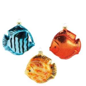  SET of 6 Discus Fish Christmas Oranments