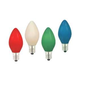   Pack of 96 Opaque Multi C9 Energy Saving Replacement 3.5W Light Bulbs