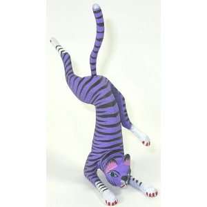  Playing Cat 6.25 Inch Oaxacan Wood Carving